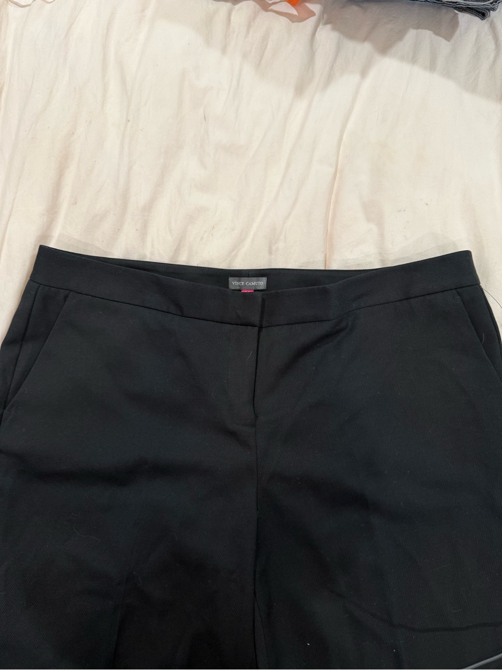 NWT Vince Camuto Black Straight-Leg Dress Pants